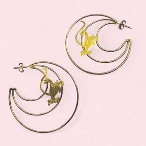Y2k baby phat round earrings